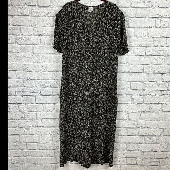 Premier International Pleated Long Dress Floral Print  Size 3X (22W) - Picture 1 of 6
